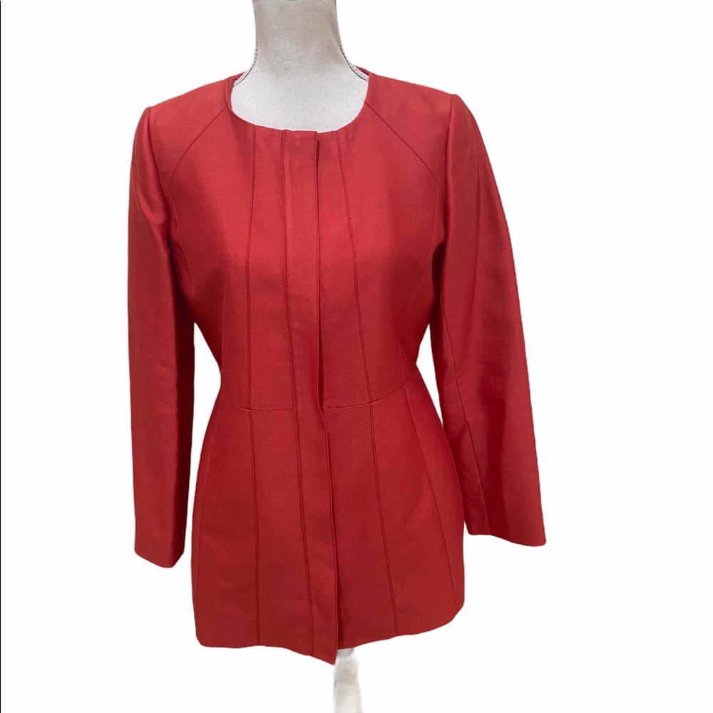 NWT banana republic silk/cotton terracotta blazer